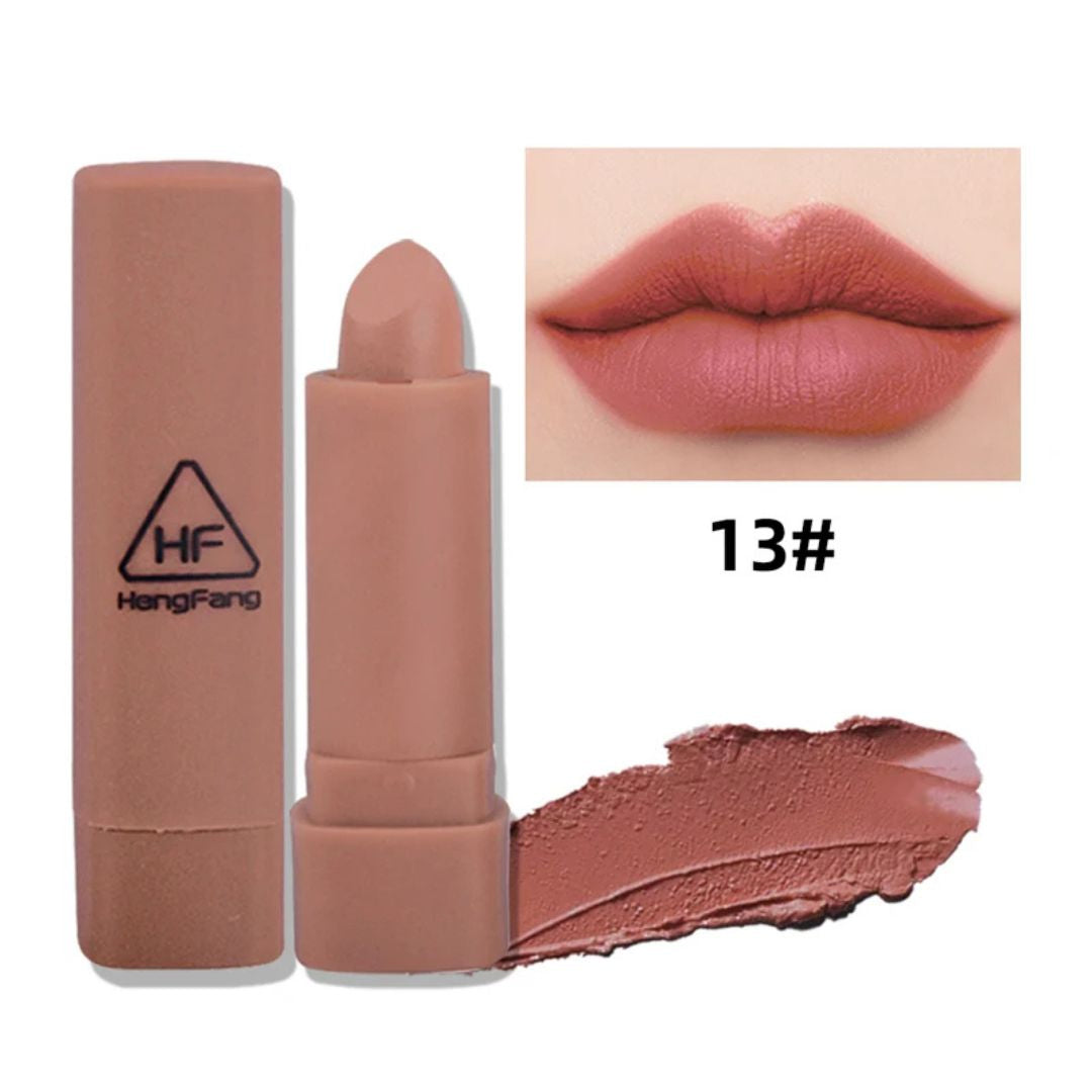 Hengfang 6-Color Lipstick Set – Waterproof Matte Lip Kit  for Women