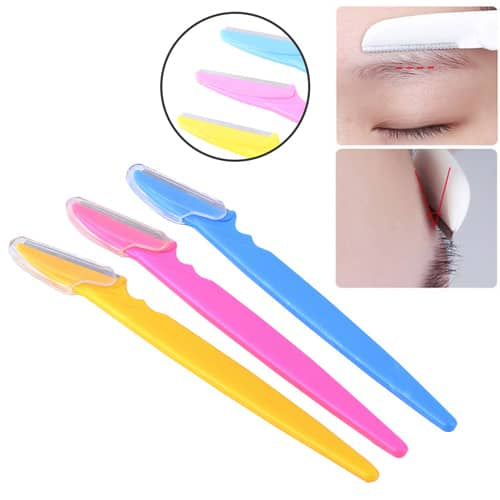 Tinkle Eyebrow Razor – 3Pcs Facial Hair Remover Trimmer for Women