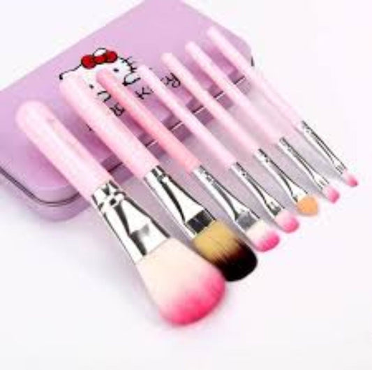 hello kitty makeup brushes -Kitty Brush Set - Make up Fenty Beauty 7in1