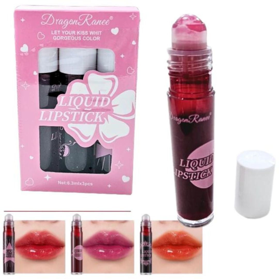 Matte Lipstick Pack of 3 – Waterproof Lip & Cheek Tint Set for Girls