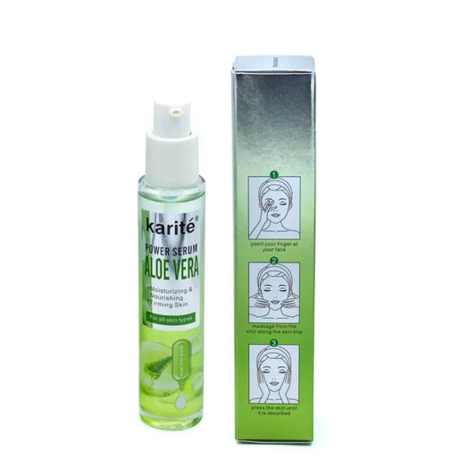 Aloe Vera Serum - Karite 35ml Smooth Face Serum - Serum for Face Glowing