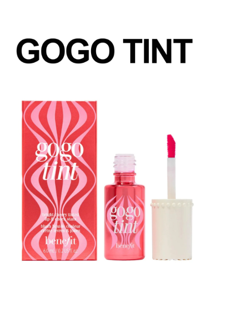 Benefit Gogo Tint Lip & Cheek Stain – Bright Cherry Pink 6ml