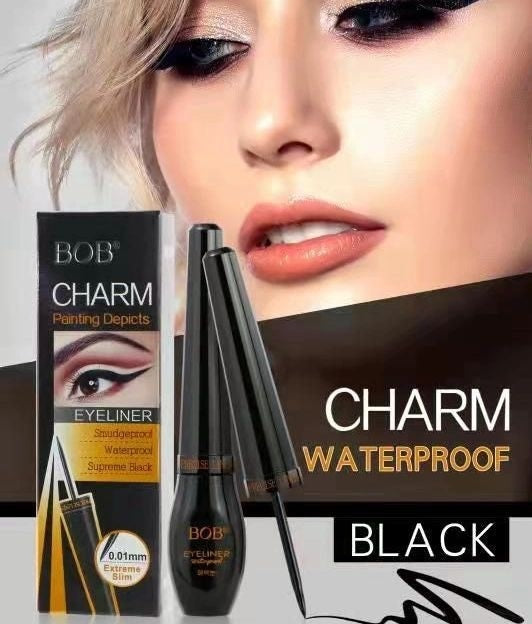 BOB Charm Waterproof Liquid Eyeliner – Long Lasting, Smudge Proof & Easy Glide