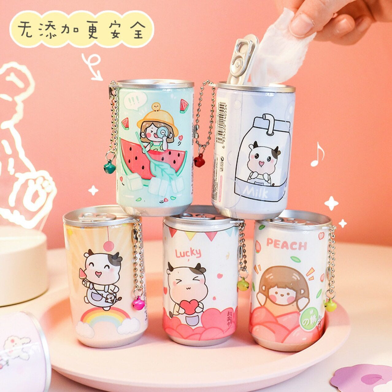 Mini Tin Wet Tissue Wipe - portable makeup remover wipes pack