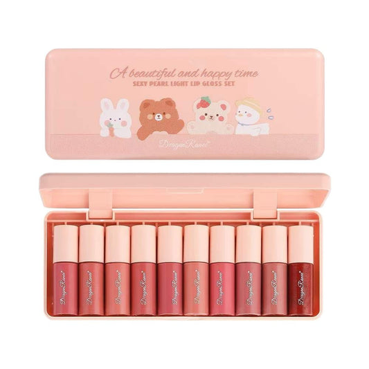 Lipstick - Mini Lipstick Set - 10 Colors Sparkle Lip Tint  for girls