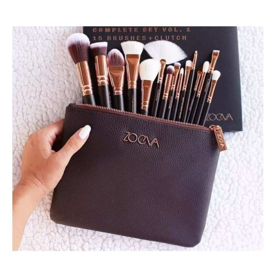 ZOEVA 15-Piece Professional Makeup Brush Set  & Face Brushes Kit