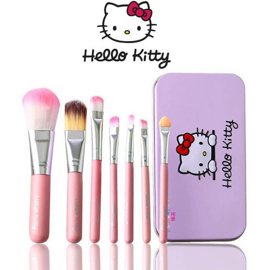hello kitty makeup brushes -Kitty Brush Set - Make up Fenty Beauty 7in1