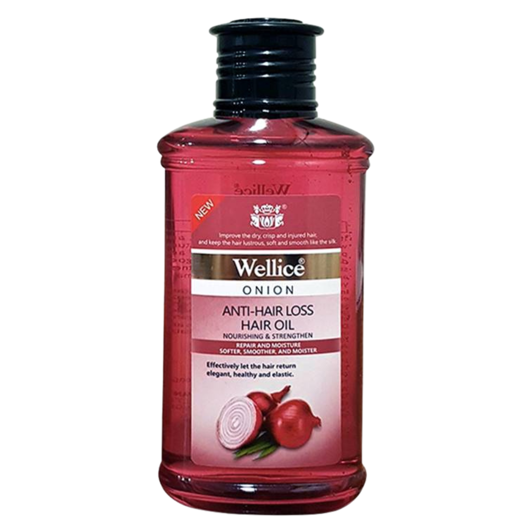 Onion Hair Oil - Wellice 150ml Anti Hair Loss Oil - Smoother and Moisture