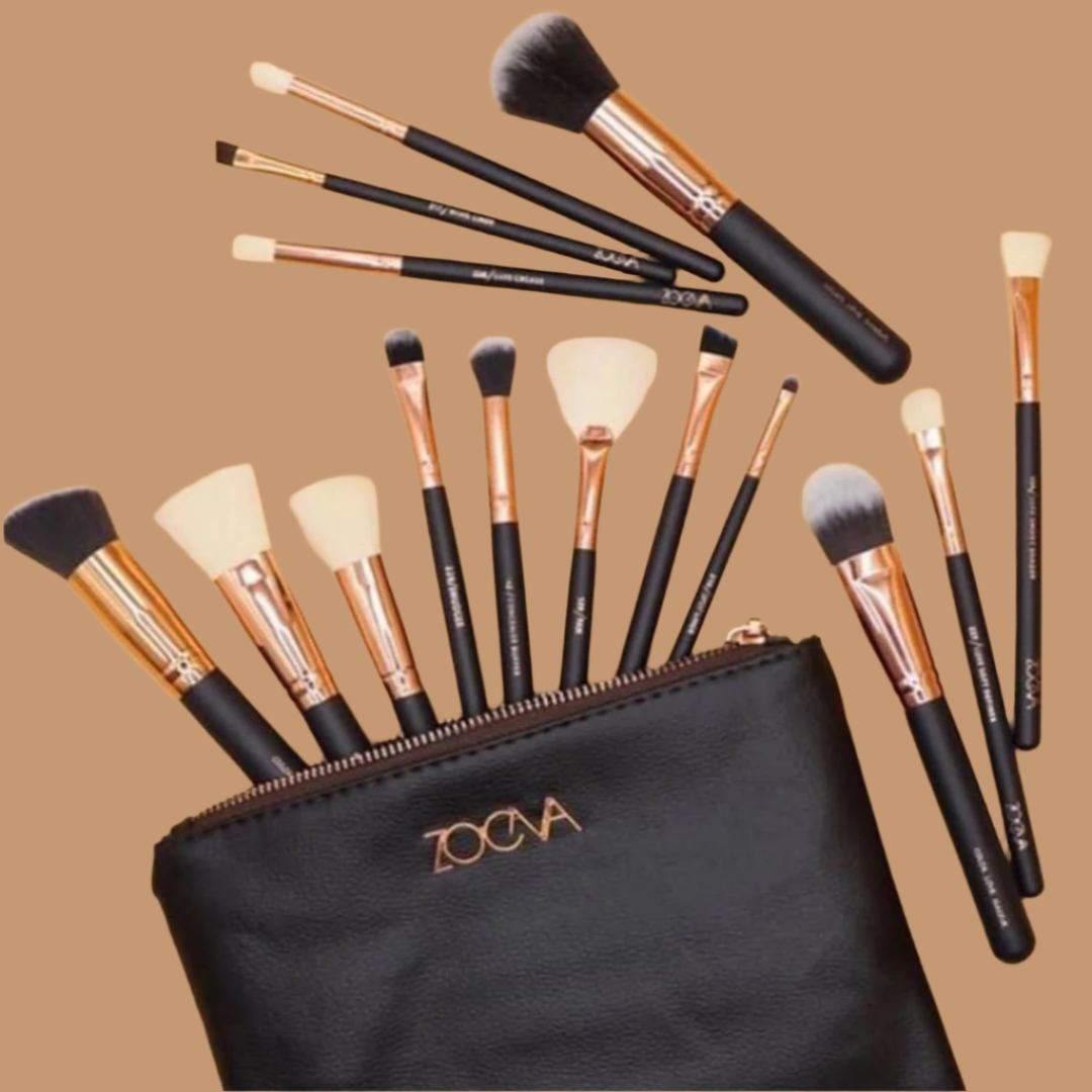 ZOEVA 15-Piece Professional Makeup Brush Set  & Face Brushes Kit