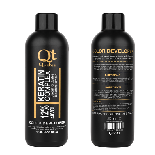 Keratin Complex Jar - 1000ML Straightening Rebounding Bleaching white and blue For Girl