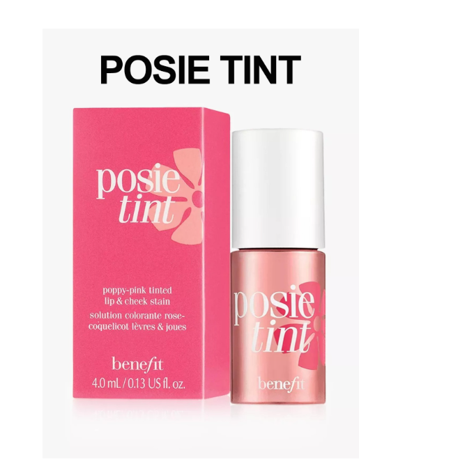 Benefit Posie Tint Poppy-Pink Lip & Cheek Stain – Long-Lasting Natural Glow